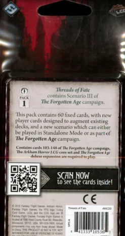 Arkham Horror: The Card Game - Threads of Fate: Mythos Pack (Exp.)