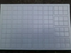 Blank Counter Sheet 9/16 Inch