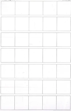 Blank Counter Sheet 1 Inch