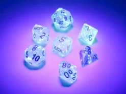 Borealis - Icicle/Light Blue - Mini-Polyhedral Dice set
