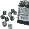 Borealis - Light Smoke/Silver (Luminary) - d6, 36 st (12 mm, prickar)