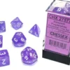 Borealis - Purple/White Luminary - Dice set