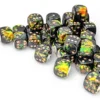 Brush - Deep Forest/Gold - d6, 36 st (12 mm, prickar)