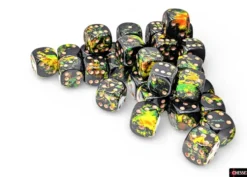 Brush - Deep Forest/Gold - d6, 36 st (12 mm, prickar)