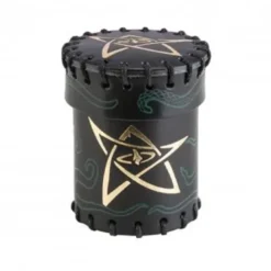 Call of Cthulhu Black & green-golden Leather Dice Cup