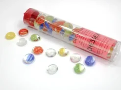 Chessex: Glass Gaming Stones - Assorted Catseye (40 st)
