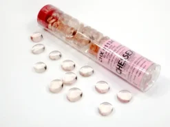 Chessex: Glass Gaming Stones - Crystal Pink (40 st)