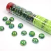 Chessex: Glass Gaming Stones - Iridized Crystal Green (40 st)