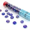 Chessex: Glass Gaming Stones - Iridized Crystal Dark Blue (40 st)