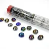 Chessex: Glass Gaming Stones - Iridized Black Opal (40 st)