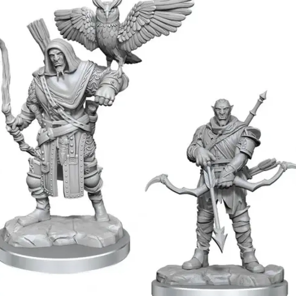 D&D Nolzur's Marvelous Miniatures: Orc Rangers - Male (Unpainted)