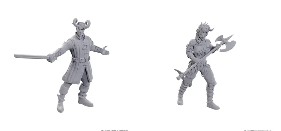 D&D Nolzur's Special Edition Miniatures: Wyll & Karlach (Unpainted)