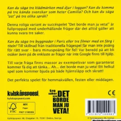 Det borde man ju veta! - Tre saker
