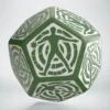 Dice - Hit Location, Green & White - D12, 1st