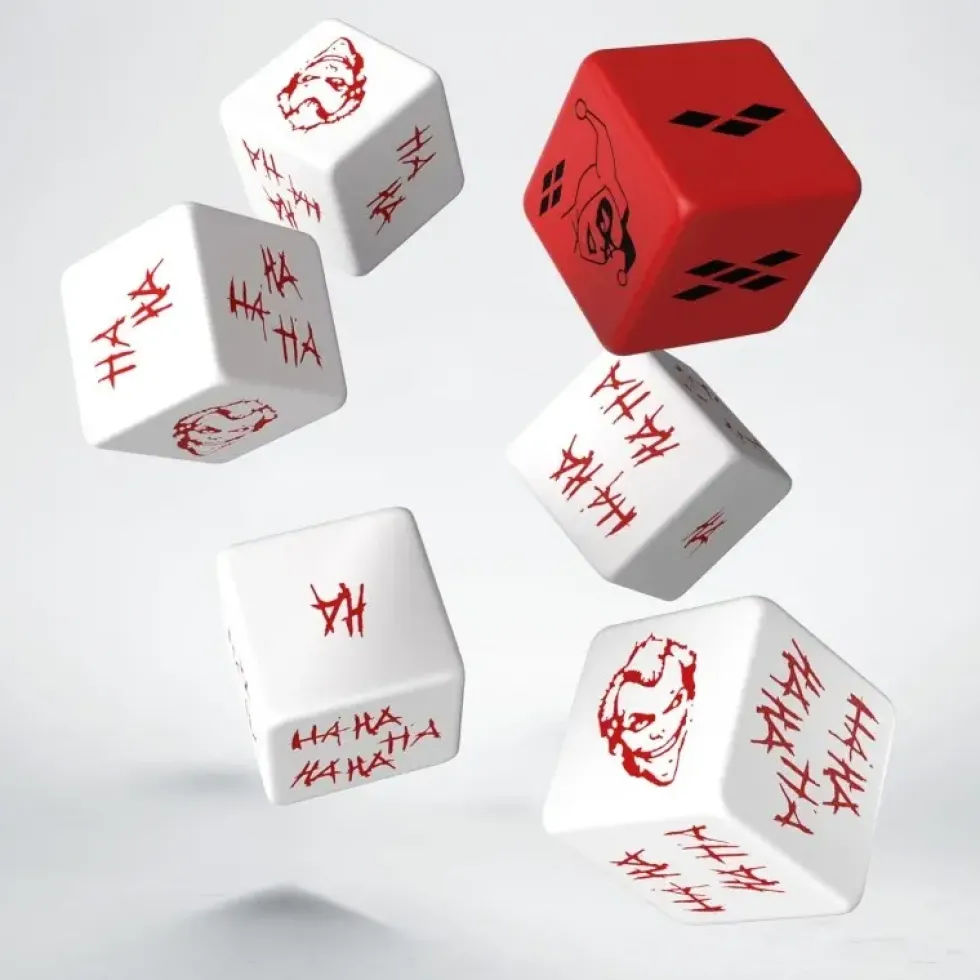 Dice Set - Batman Miniature Game, Joker - d6, 6 st