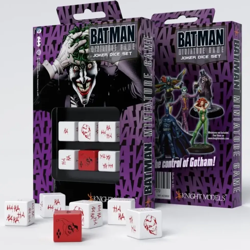 Dice Set - Batman Miniature Game, Joker - d6, 6 st