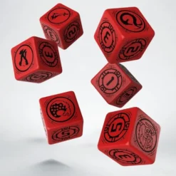 Dice Set - Battletech, House Kurita - d6, 6st