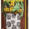 Dice Set - Celtic 3D, Gray and Black