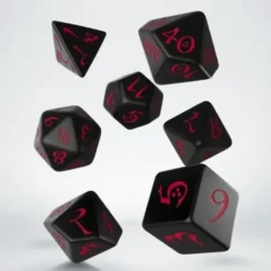 Dice Set - Classic RPG, Black & Red