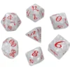 Dice Set - Classic RPG, Pearl & Red