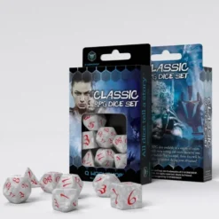 Dice Set - Classic RPG, Pearl & Red