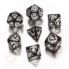 Dice Set - Dragons, Black and White