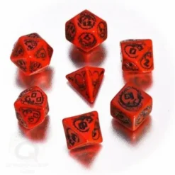 Dice Set - Dragons, Red and Black