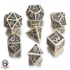 Dice Set - Dwarven, Beige and Black