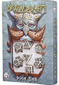 Dice Set - Dwarven, Beige and Black