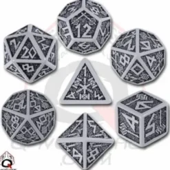 Dice Set - Dwarven, Gray and Black