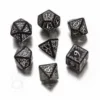 Dice Set - Elven, Black and White