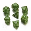 Dice Set - Elven, Green and White