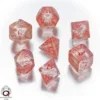 Dice Set - Elven, Translucent and Red