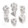 Dice Set - Elven, White and Black