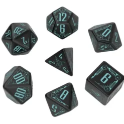Dice Set - Galactic, Black & Blue