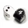 Dice Set - Runic, D2 White and Black och D4 Black and White