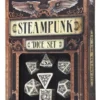 Dice Set - Steampunk, Beige and Black