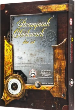 Dice Set - Steampunk Clockwork, White and Black