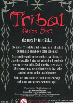 Dice Set - Tribal, Blue-green & Beige