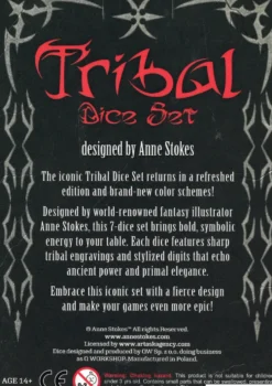 Dice Set - Tribal, Pearl & Brown