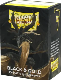 Dragon Shield: Matte Dual Black & Gold (63 x 88 mm) - 100 st