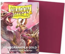 Dragon Shield: Matte Dual Pomegranate & Gold (63 x 88 mm) - 100 st