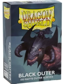 Dragon Shield: Outer Sleeves - Matte Black (63 x 88 mm) - 100 st
