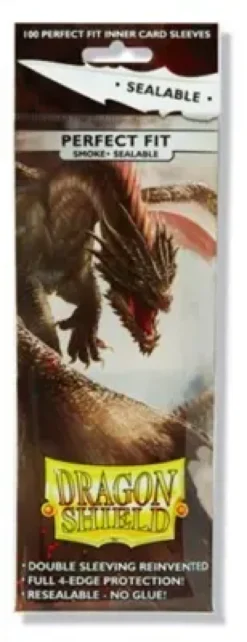 Dragon Shield Sleeves: Perfect Fit Sealable - Smoke (100 st)