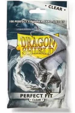 Dragon Shield: (63 x 88 mm) Perfect Fit Sleeves - Clear 100st