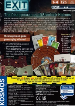EXIT: The Game - The Disappearance of Sherlock Holmes (ENG)