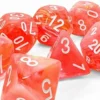 Festive - Dahlia/White Mega-hedral Dice Set