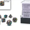 Festive - Mosaic/Yellow - Mini-Polyhedral Dice set