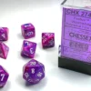 Festive - Violet/White - Dice set