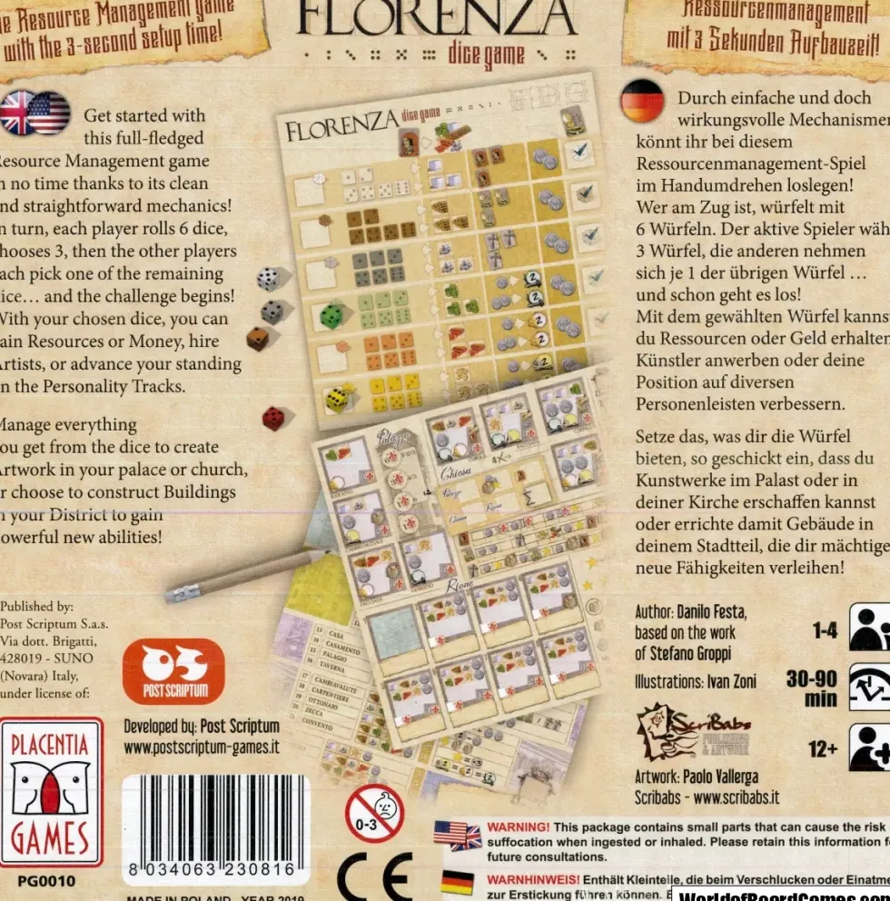 Florenza Dice Game